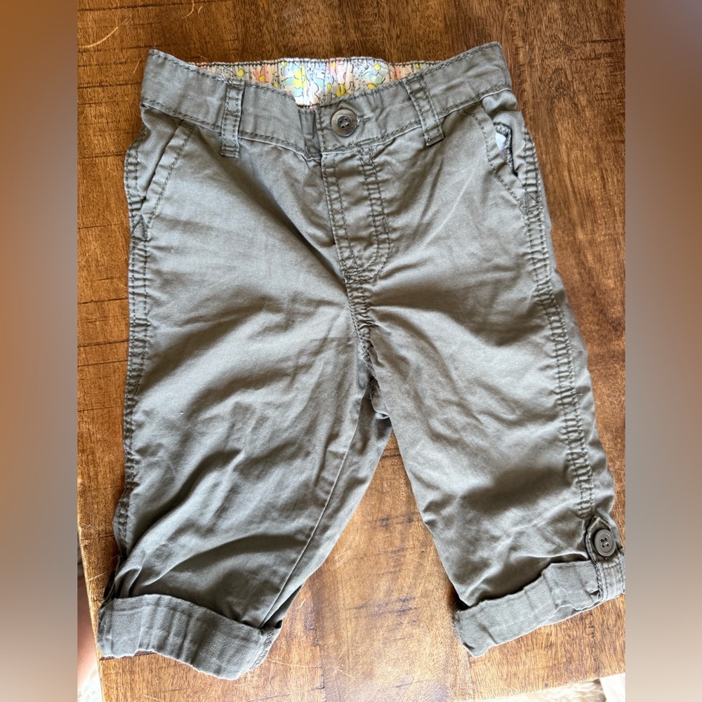 Carter's Olive Green Baby capri pants